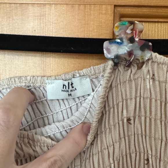 Pinkblush One-Shoulder Beige Dress - Picture 2 of 4